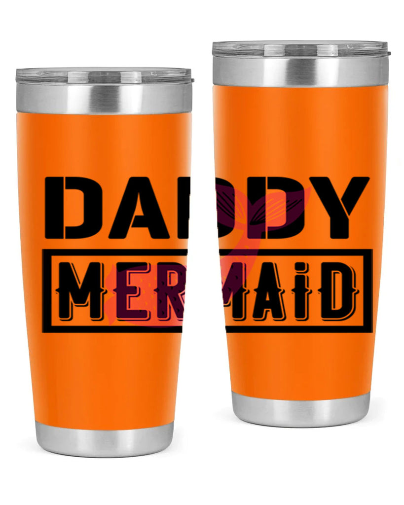 Daddy mermaid 112#- mermaid- Tumbler