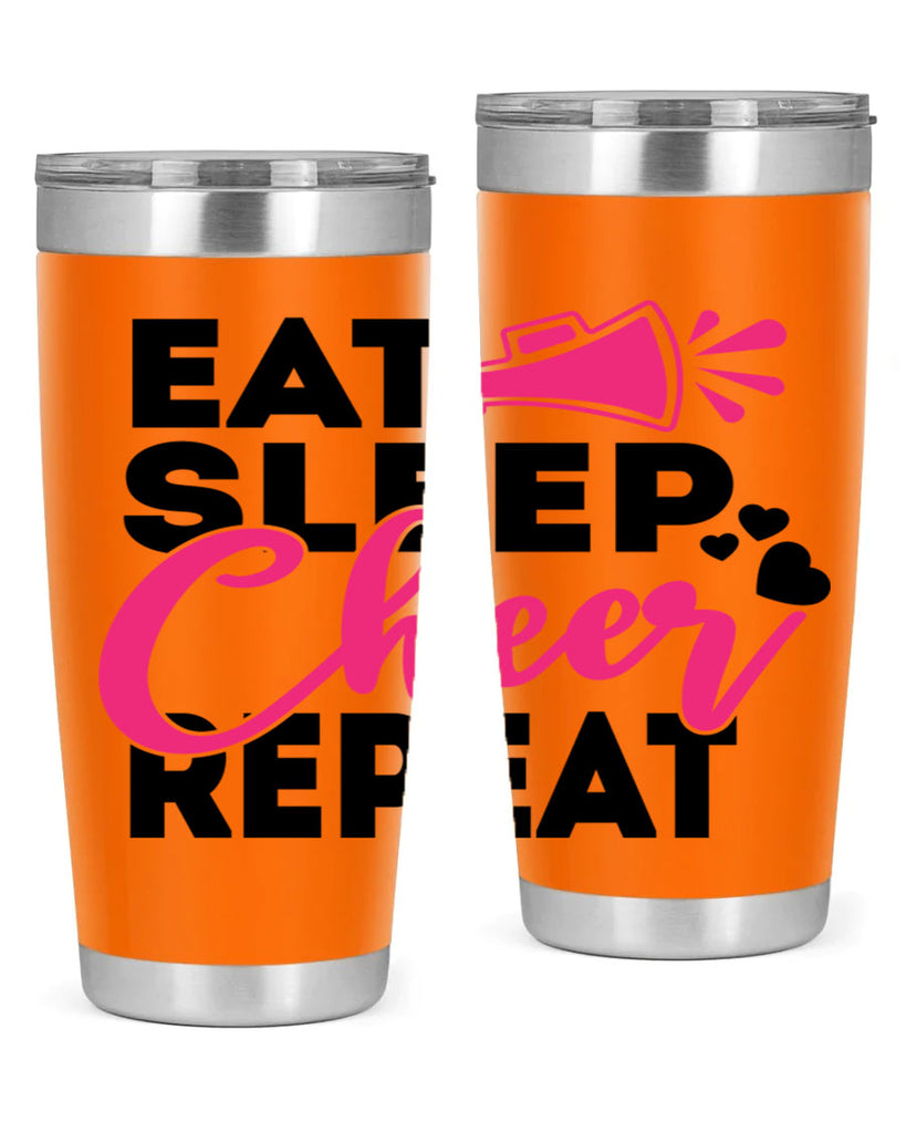 Eat Sleep Cheer Repeate 1315#- cheer- Tumbler