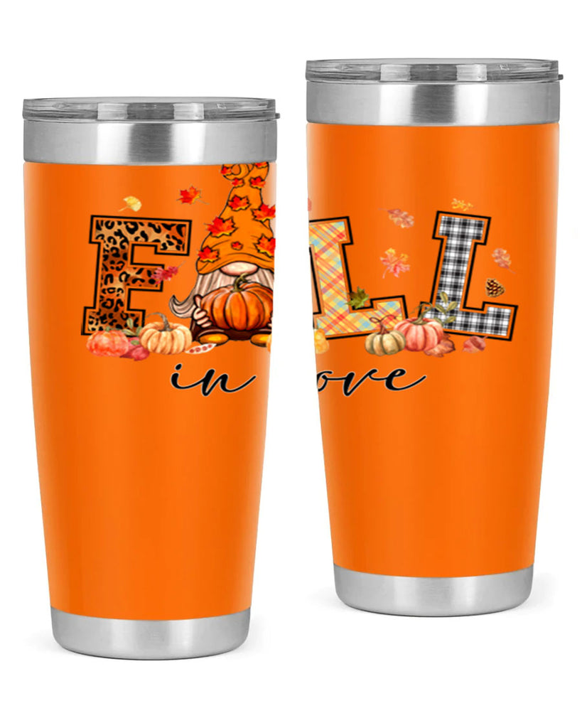 FALLinloveFallGnome 151#- fall- Tumbler