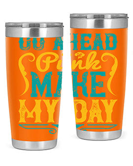 Go Ahead Punk Make My Day Style 45#- dog- Tumbler