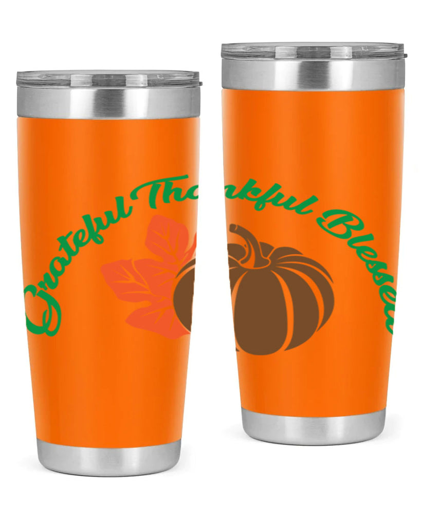 Grateful Thankful Blessed 214#- fall- Tumbler