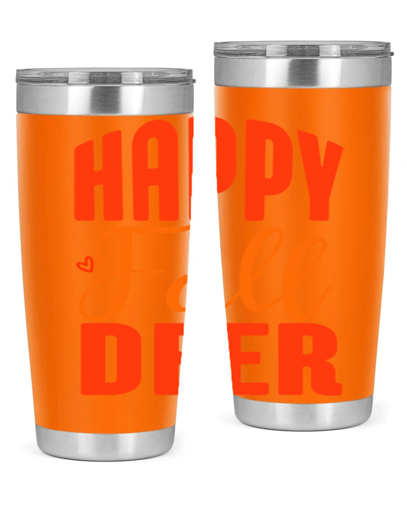 Happy Fall Deer Design 218#- fall- Tumbler