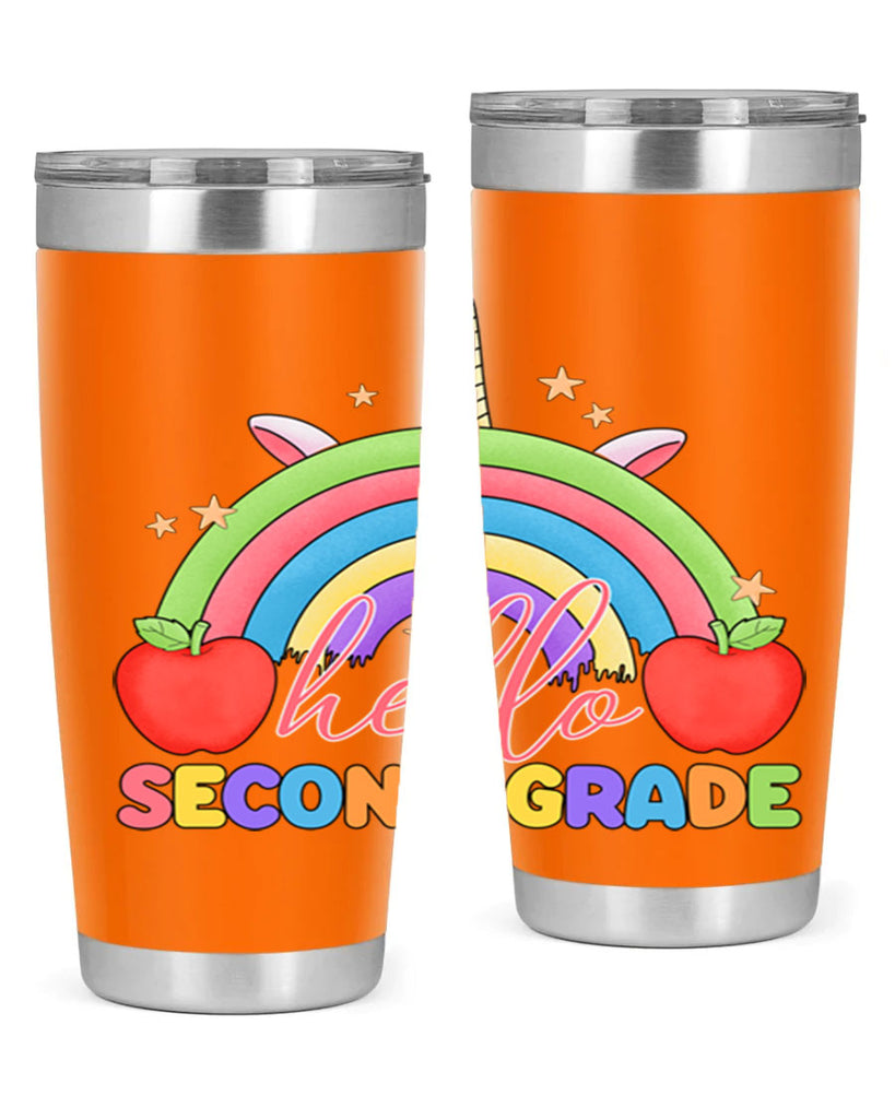 Hello 2nd Grade Unicorn Rainbow 13#- second grade- Tumbler