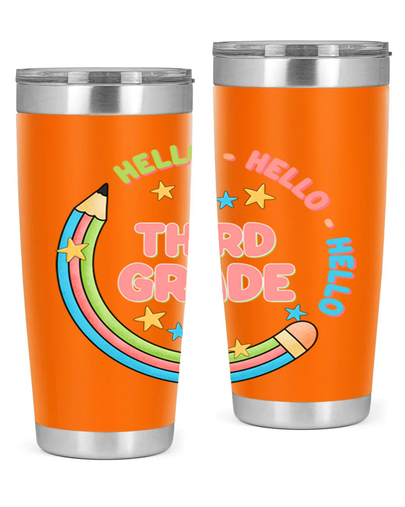 Hello 3rd Grade Pencil 10#- 3rd grade- Tumbler