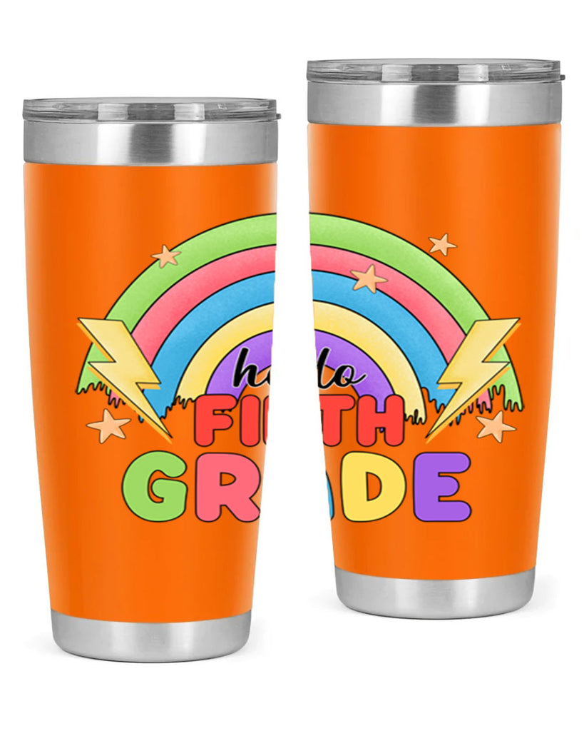 Hello 5th Grade Rainbow 14#- 5th grade- Tumbler