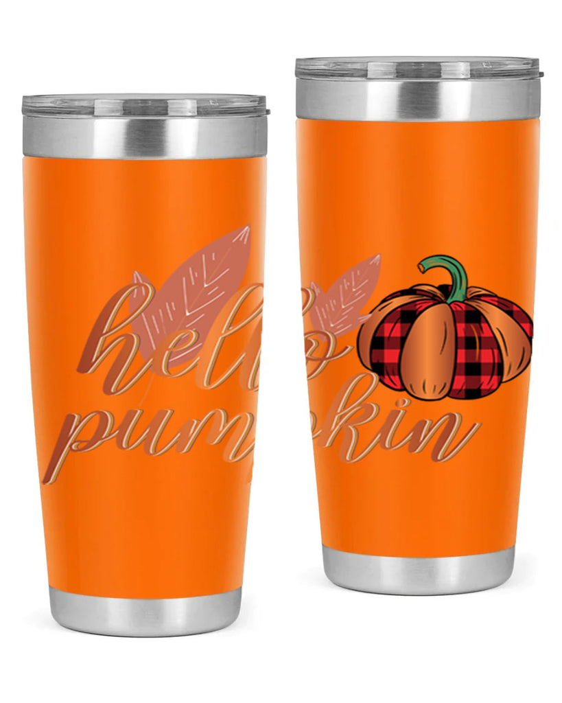 Hello Pumpkin 294#- fall- Tumbler