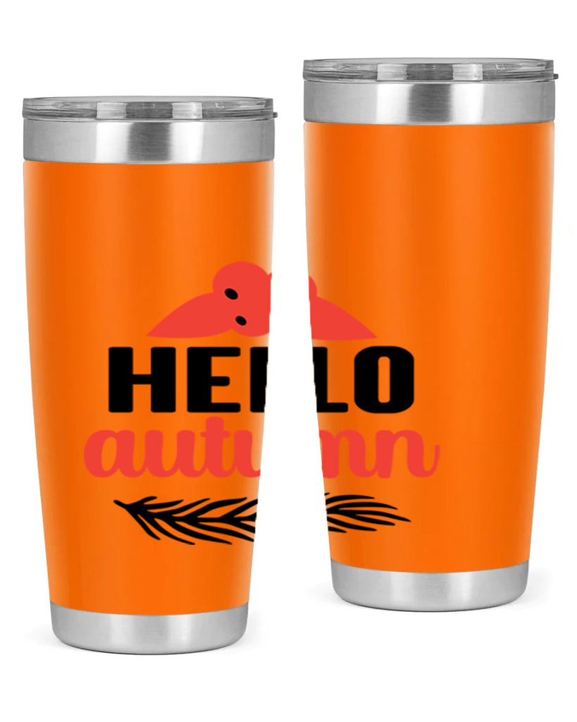 Hello autumn 269#- fall- Tumbler