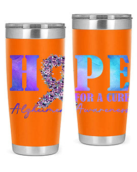 Hope For A Cure AlzheimerS Awareness 163#- alzheimers- Tumbler