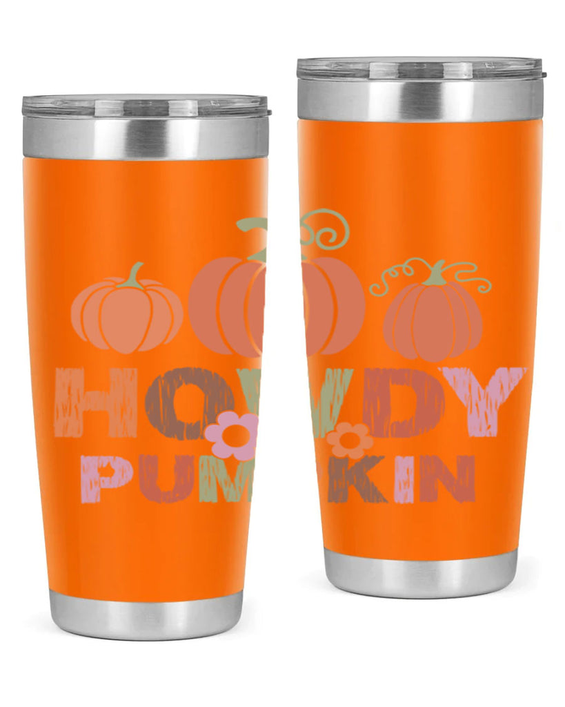 Howdy Pumpkin 321#- fall- Tumbler