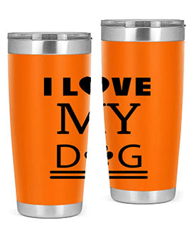 I Love My Dog Style 41#- dog- Tumbler