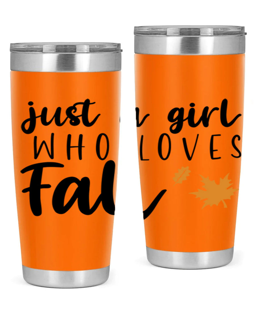 Just A Girl Who Loves Fall 380#- fall- Tumbler