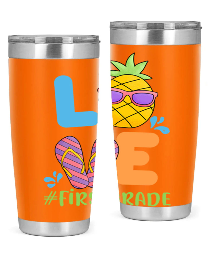 LOVE 1st Grade Summer Pineapple 8#- 1st grade- Tumbler