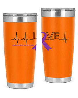 LOVE Gifts for Survivors National Alzheimers Awareness 192#- alzheimers- Tumbler