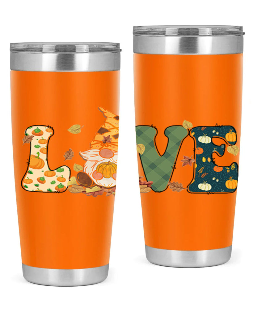 LOVEFallAutumnGnome 415#- fall- Tumbler