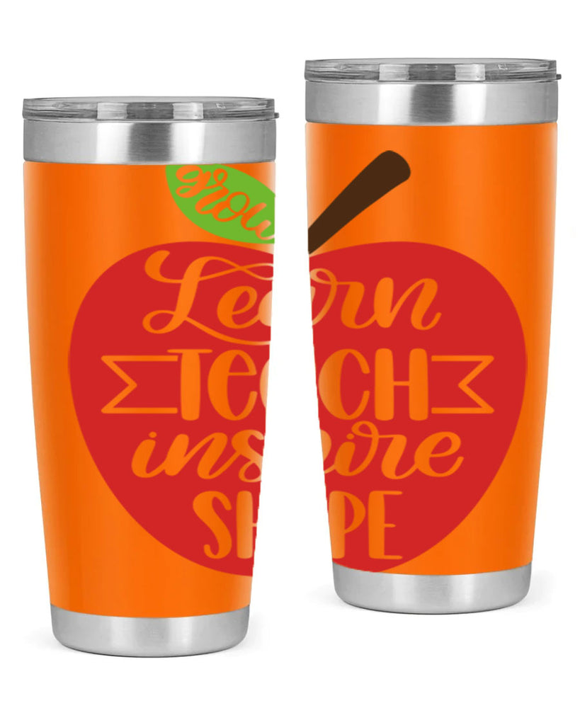 Learn Teach Inspire Shape Style 68#- teacher- tumbler