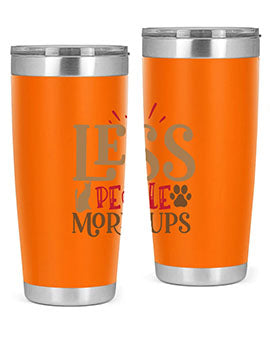 Less People More Pups Style 18#- cat- Tumbler