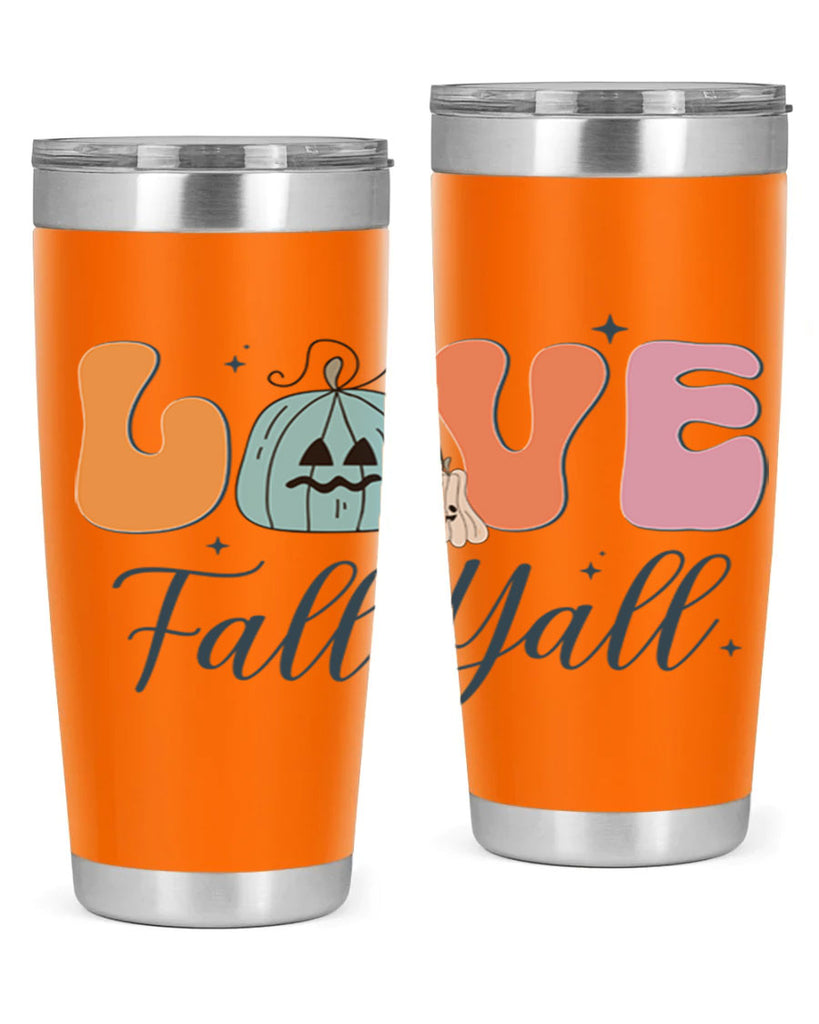 Love Fall Yall 413#- fall- Tumbler