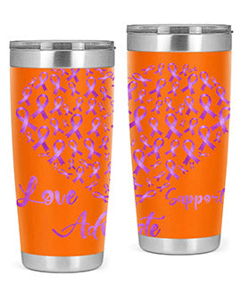 Love Suppor Advocae AlzheimerS 194#- alzheimers- Tumbler