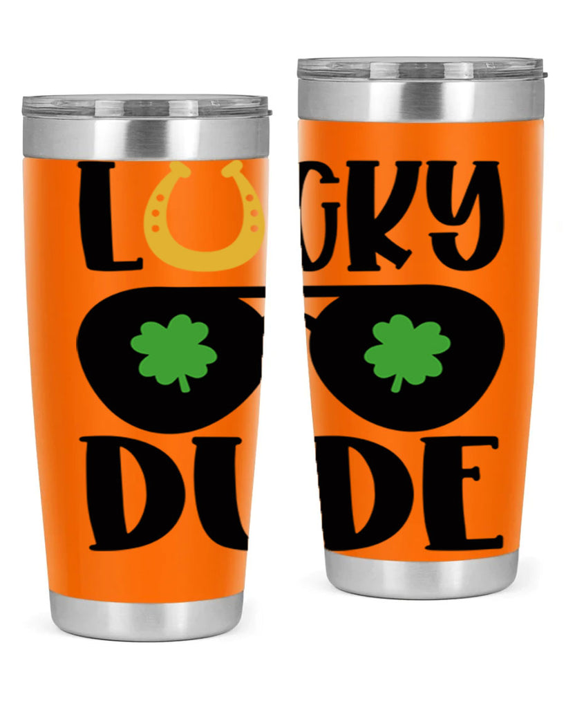 Lucky Dude Style 57#- St Patricks Day- Tumbler