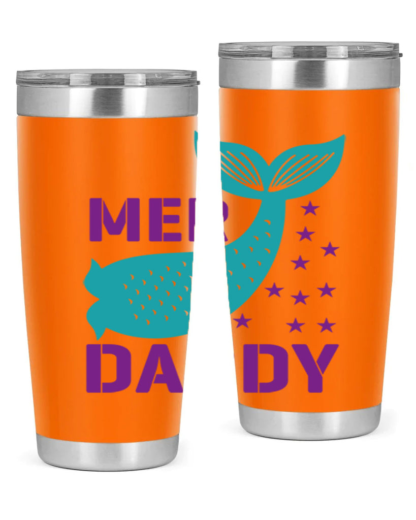 Mer Daddy 326#- mermaid- Tumbler