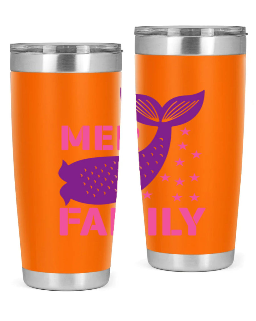 Mer Family 327#- mermaid- Tumbler