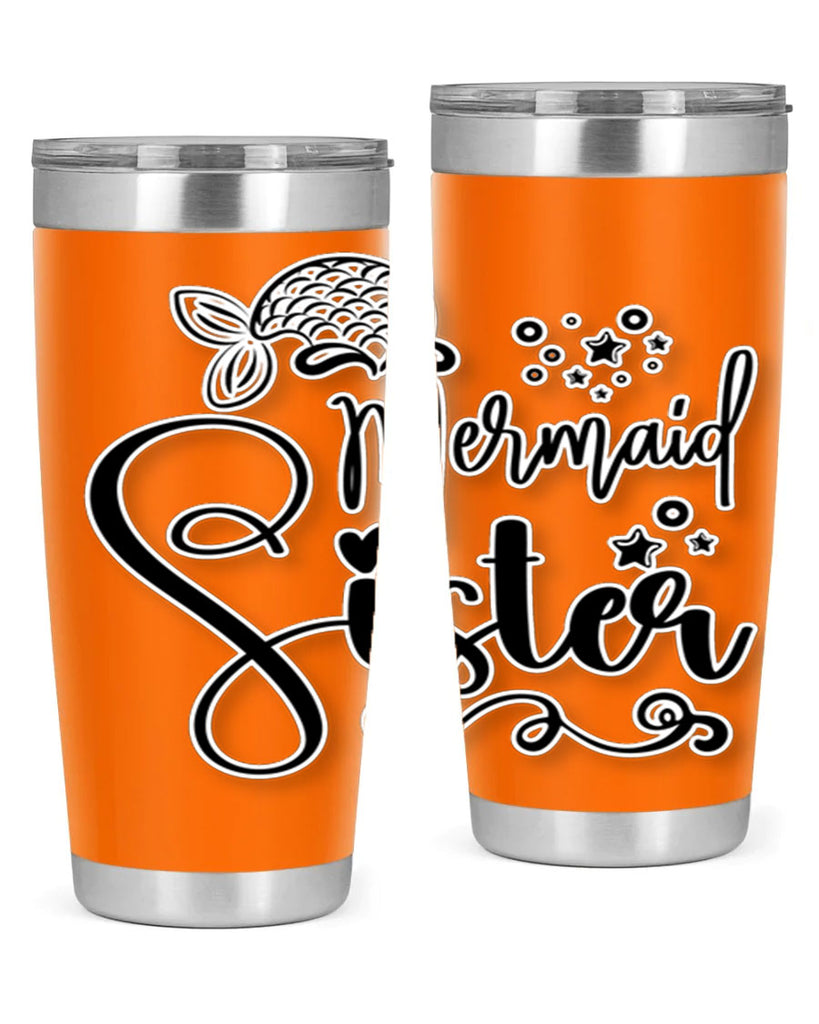 Mermaid Sister 441#- mermaid- Tumbler