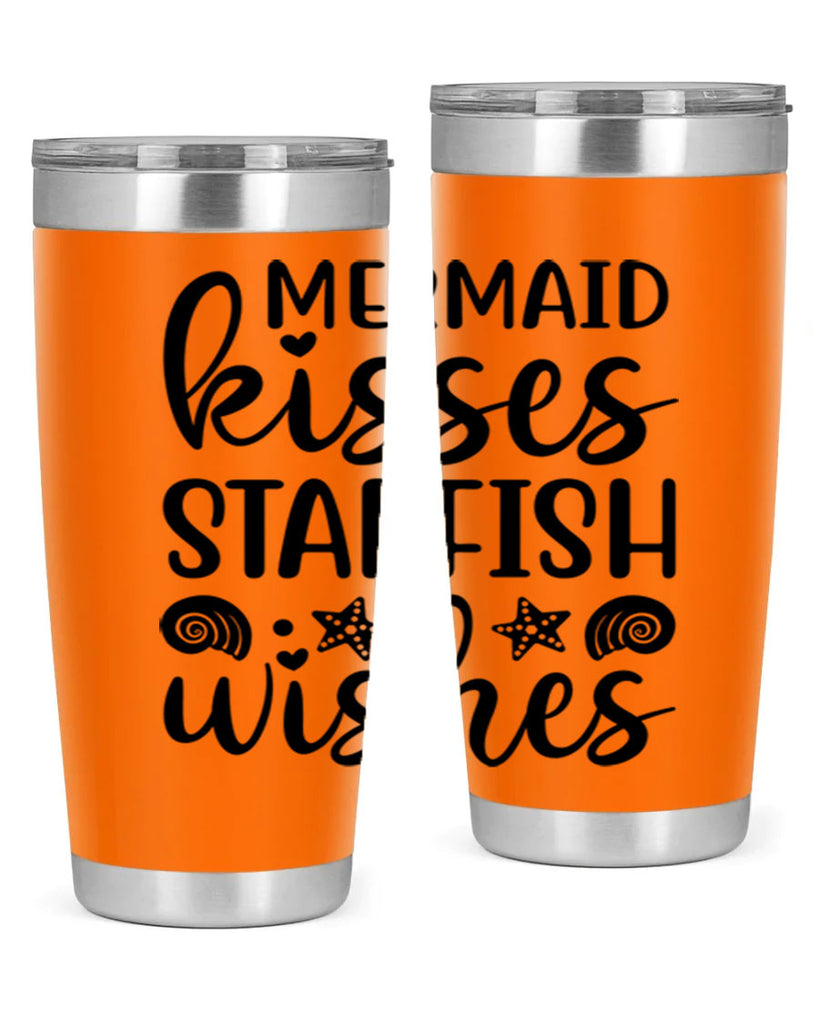 Mermaid kisses starfish wishes 426#- mermaid- Tumbler