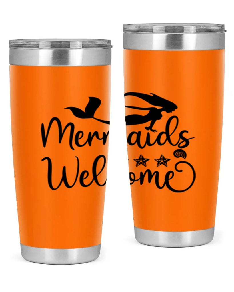 Mermaids welcome design 501#- mermaid- Tumbler