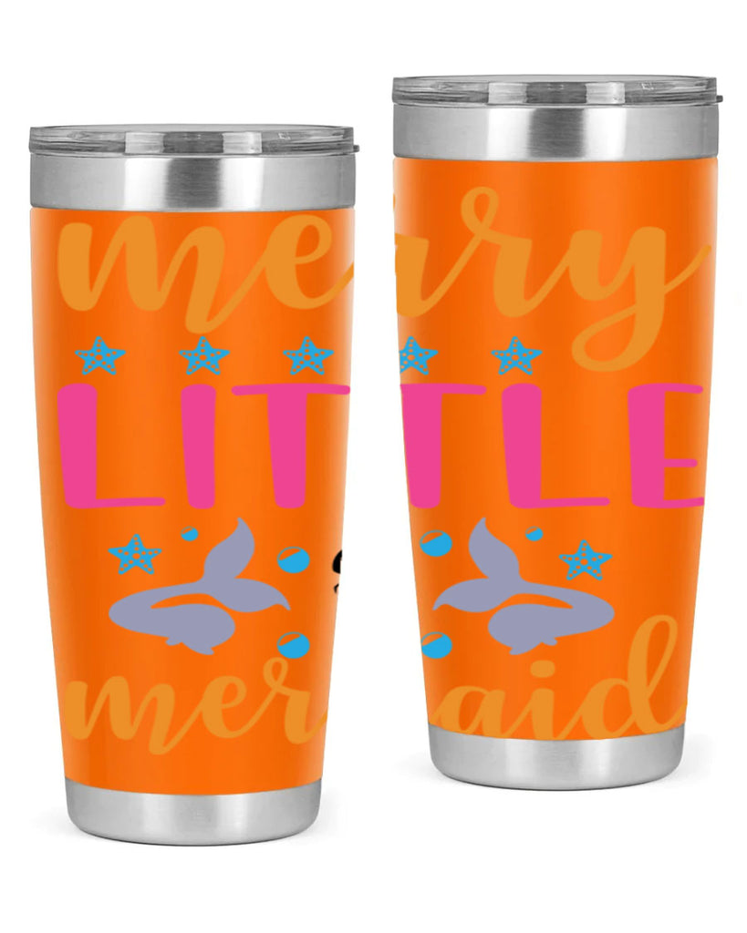 Merry Little Mermaid Design 503#- mermaid- Tumbler