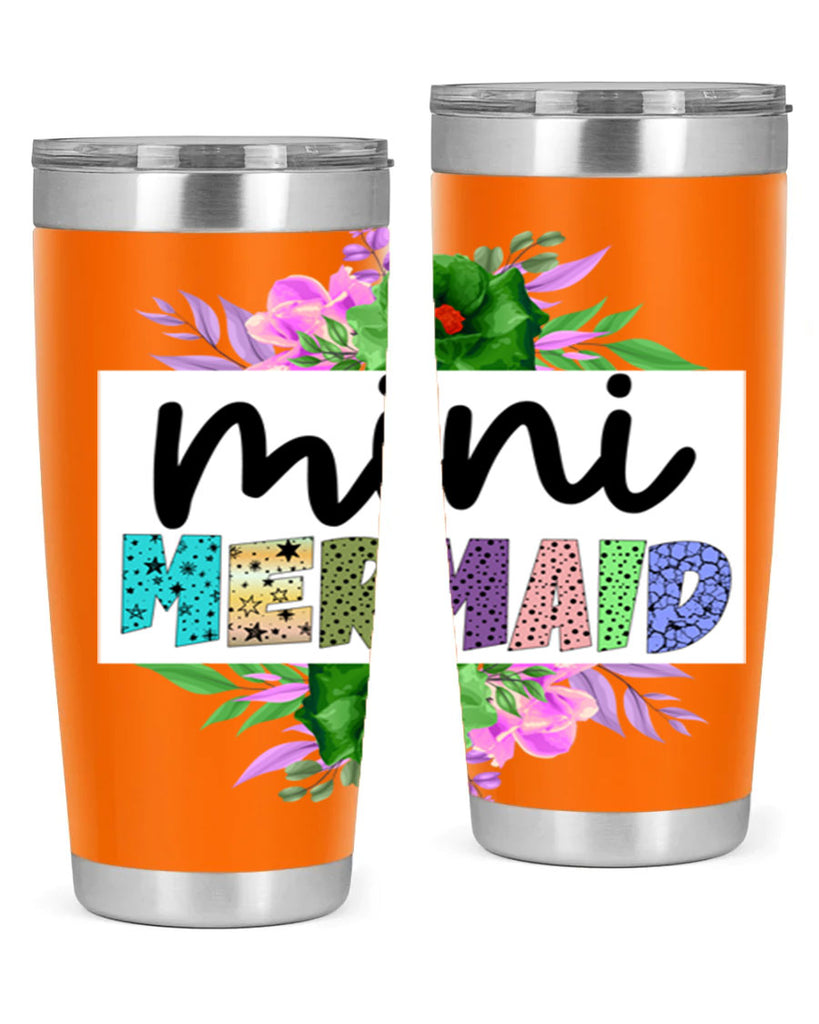 Mini Mermaid 505#- mermaid- Tumbler