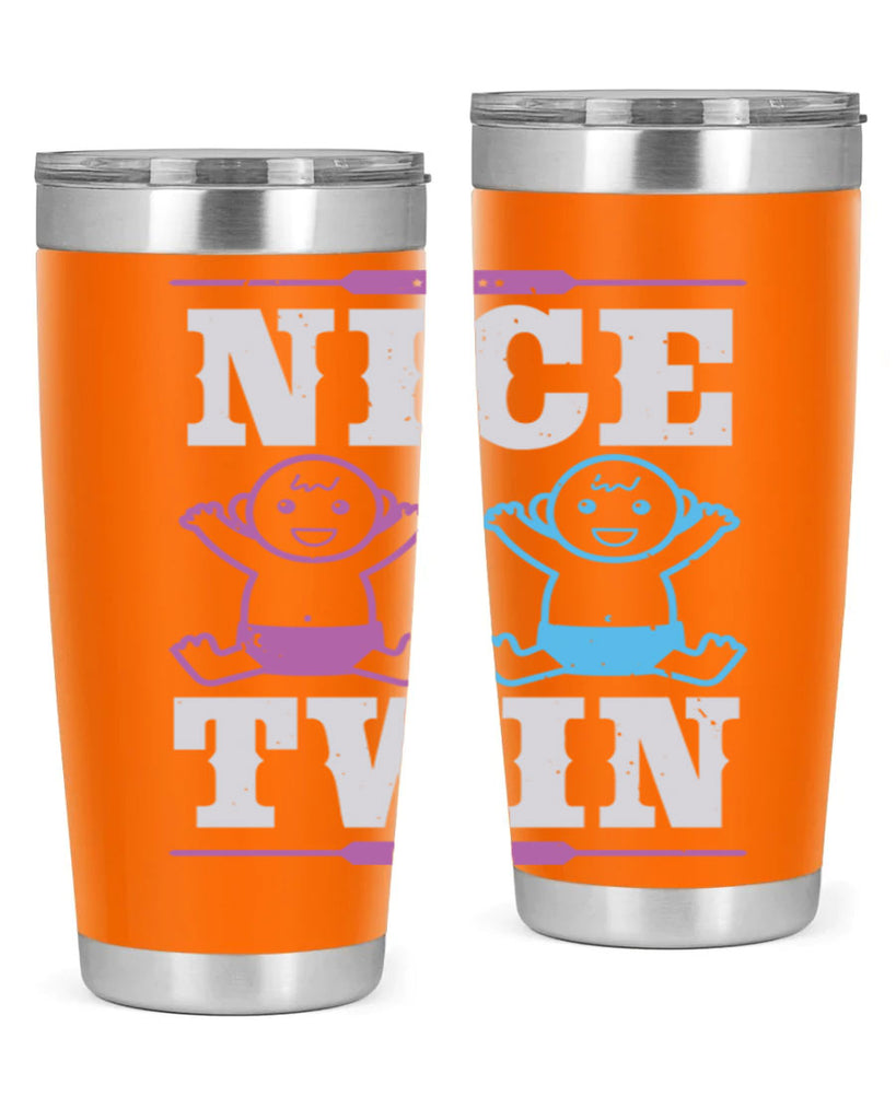 Nice Twin Style 26#- baby shower- tumbler