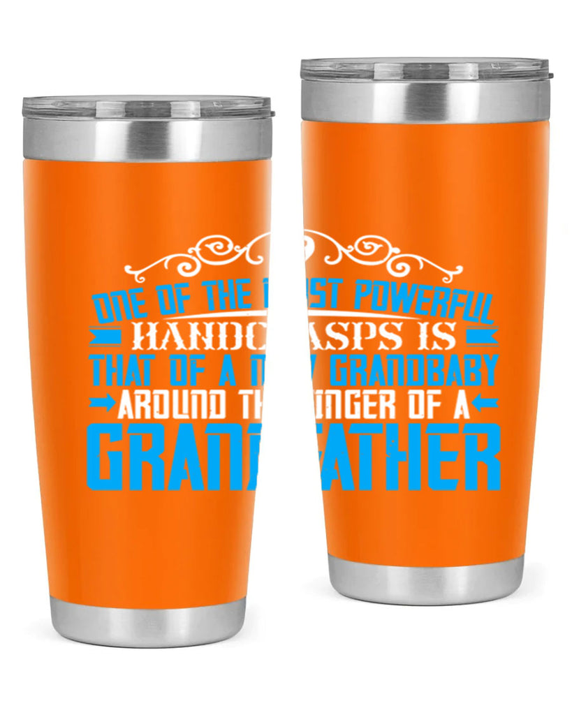 One of the most powerful handclasps is that of a new grandbaby 76#- grandpa - papa- Tumbler