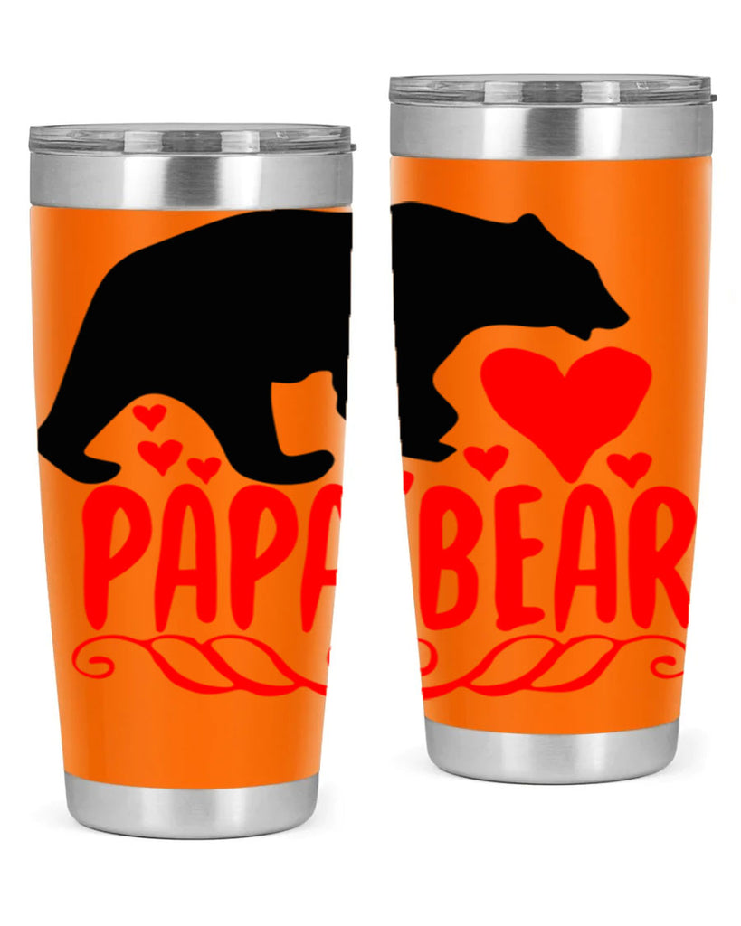 Papa bear 22#- grandpa - papa- Tumbler