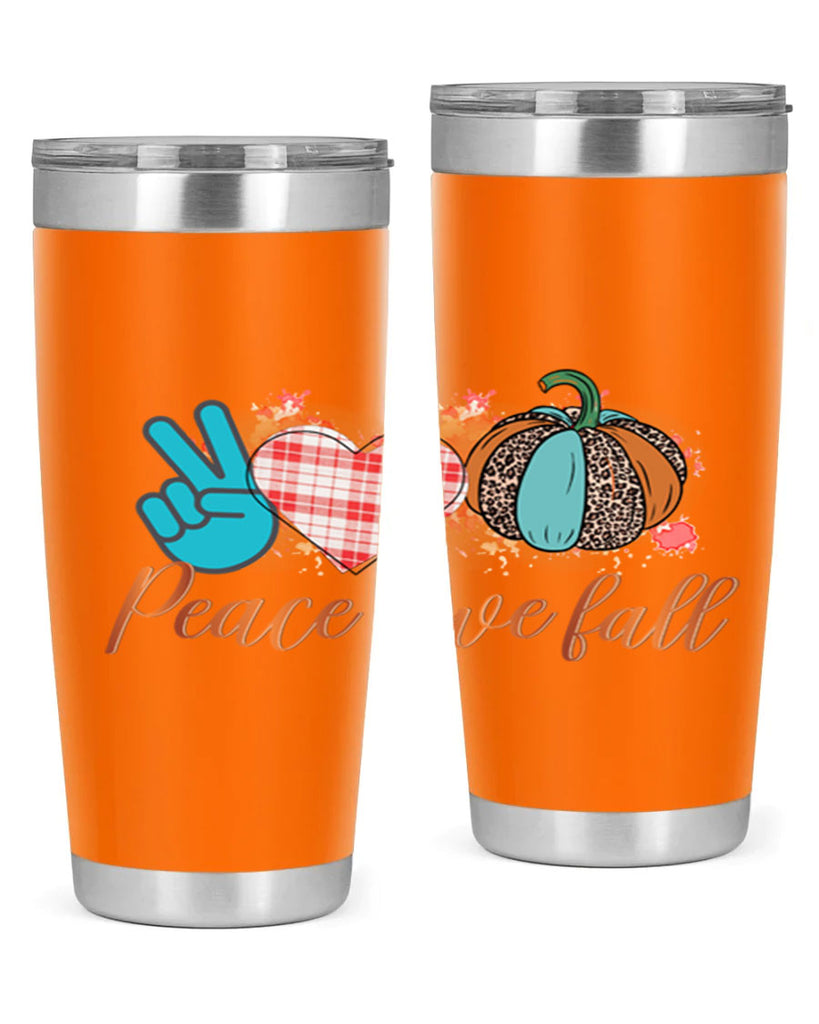 Peace Love Fall 466#- fall- Tumbler