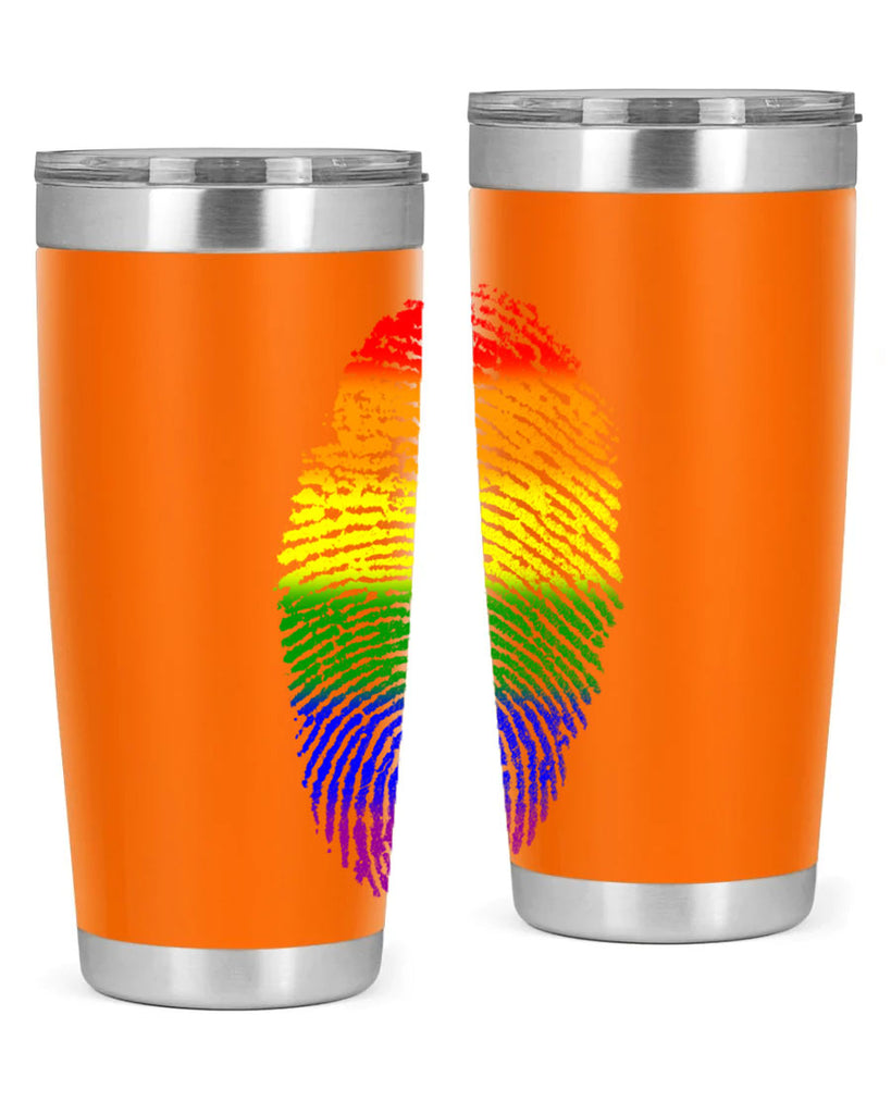 Rainbow Finger print 10#- lgbt- Tumbler