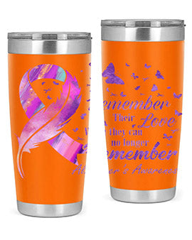 Remember heir Love Alzheimer Awareness 213#- alzheimers- Tumbler