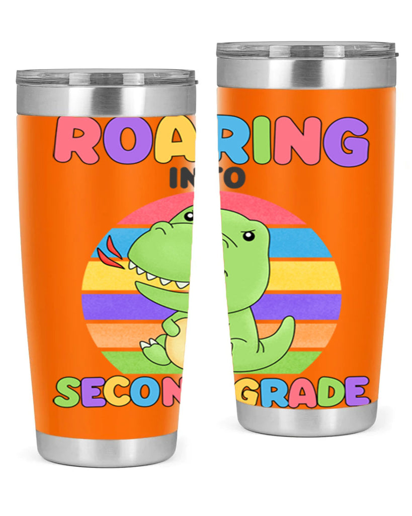 Roaring to 2nd Grade Trex 23#- second grade- Tumbler