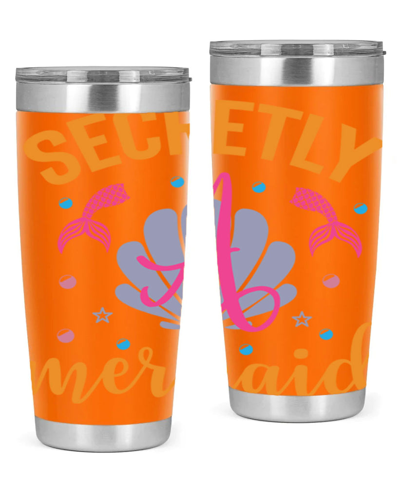 Secretly A Mermaid Design 583#- mermaid- Tumbler