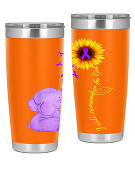 Sunflower Alzheimer Awareness shirt I Will Remember For You 215#- alzheimers- Tumbler