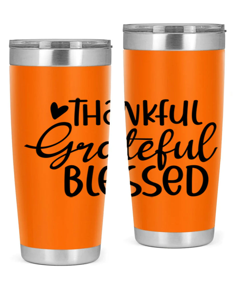 Thankful Grateful Blessed 605#- fall- Tumbler