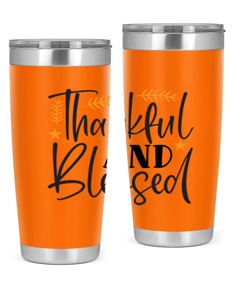 Thankfulandblessed 608#- fall- Tumbler