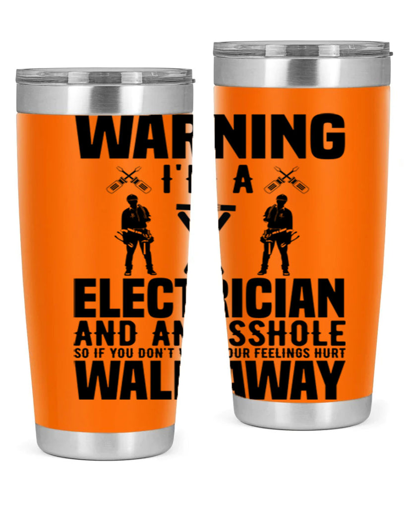 Warning Style 4#- electrician- tumbler