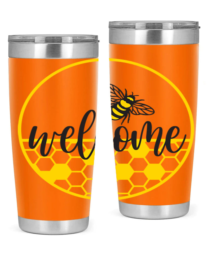 Welcome Bee and hive567#- spring- Tumbler