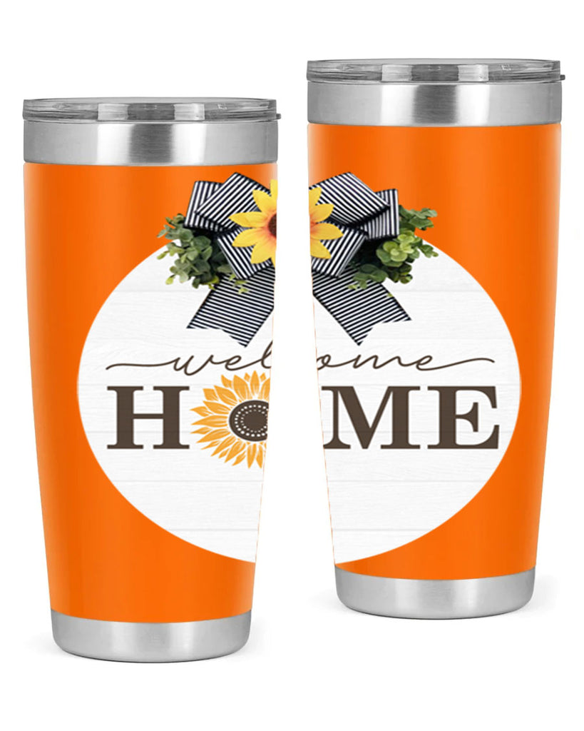 Welcome Home sunflower Mockup572#- spring- Tumbler