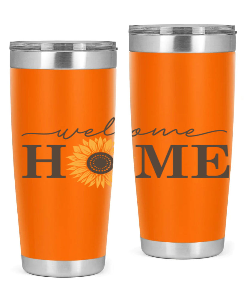 Welcome Home sunflower573#- spring- Tumbler