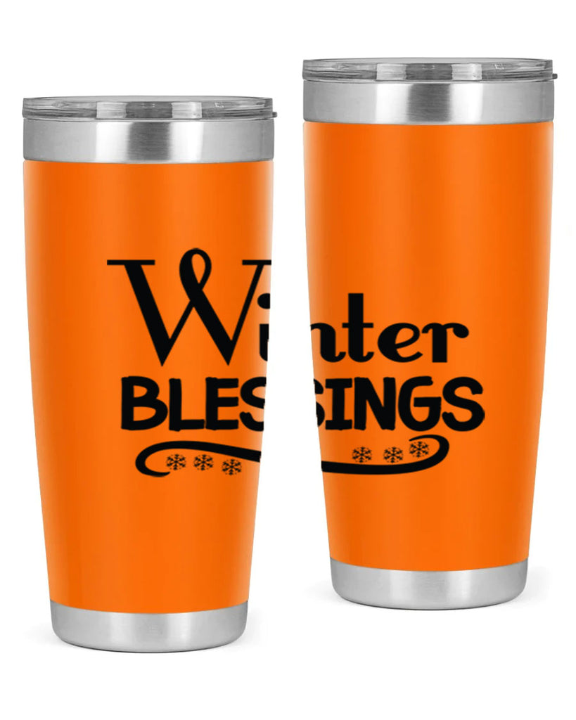 Winter Blessings 493#- winter- Tumbler