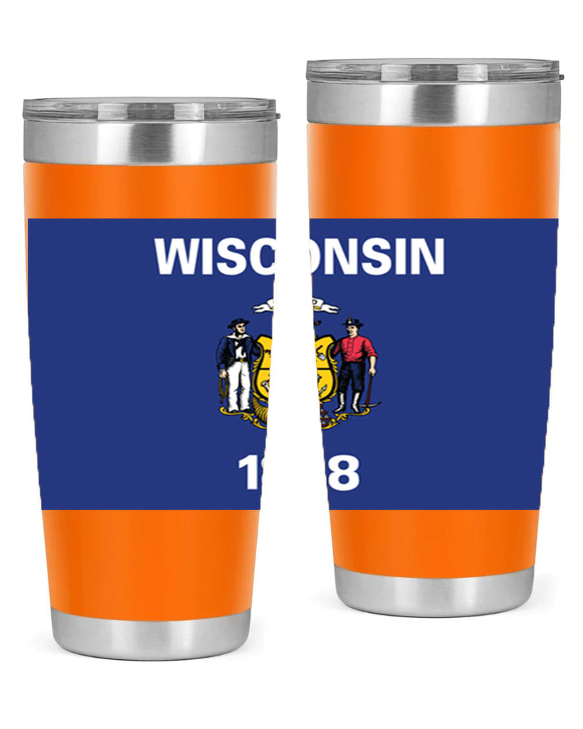 Wisconsin 2#- stateflags- Tumbler