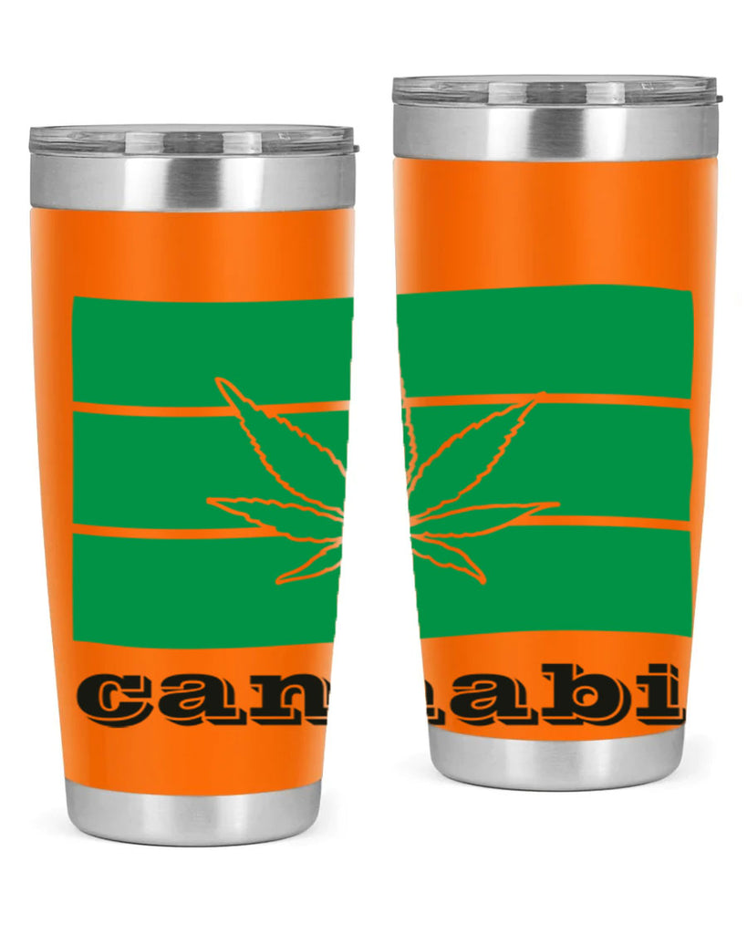 cannabi flag 36#- marijuana- Tumbler