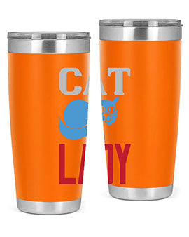 cat lady Style 31#- cat- Tumbler