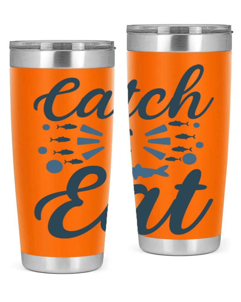 catch eat 173#- fishing- Tumbler